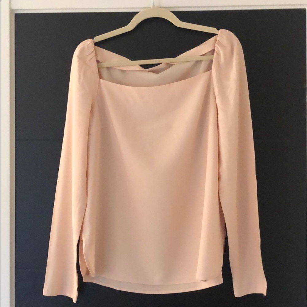 Club Monaco light pink blouse